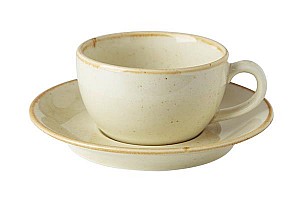 Блюдце для чайной чашки 16см  фарфор Желтый  132115