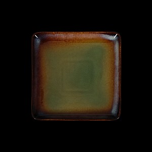 Тарелка квадратная «Corone Verde» 180х180 мм синий+зеленый