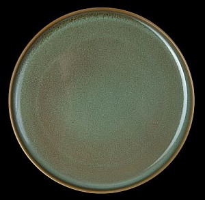 Тарелка мелк 280мм фарфор зеленый "Corone Primavera" фк1749