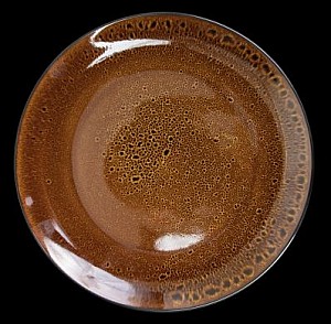 Тарелка мелк 266мм фарфор без бортов коричневый 'Tvist Madeira' фк6103